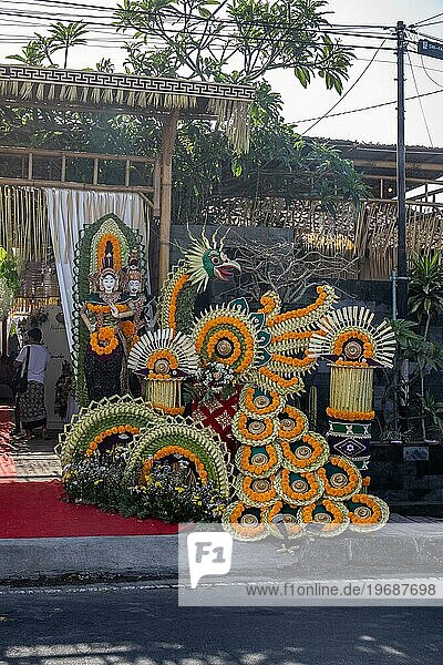 Dekoration für Hochzeiten und Feiern auf Bali  Indonesien  Asien