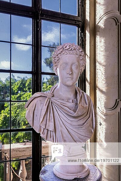Römische Büste  Palazzo Nuovo  Die Kapitolinischen Museen  Rom  Latium  Italien  Europa