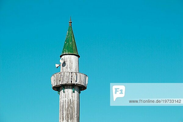 Minarett einer muslimischen Moschee Religion  Islam  Tourismus und Reisekonzepte