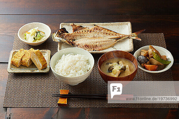 Japanese style set meal