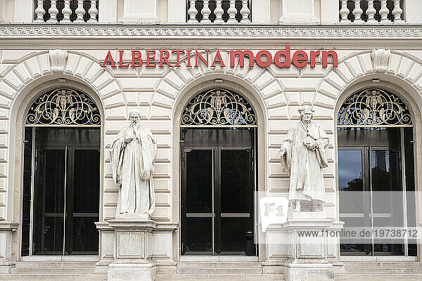 Facade of the Albertina Modern art gallery (formerly Kunstlerhaus)  Vienna  Austria  Europe