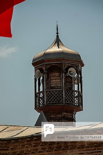 Minarett einer muslimischen Moschee Religion  Islam  Tourismus und Reisekonzepte