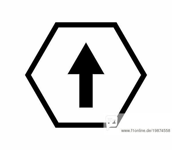 Straßenschild Symbol in Vektor auf weißem Hintergrund dargestellt