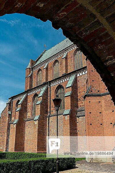 Teilansicht der alten Münsterkirche in Bad Doberan Deutschland