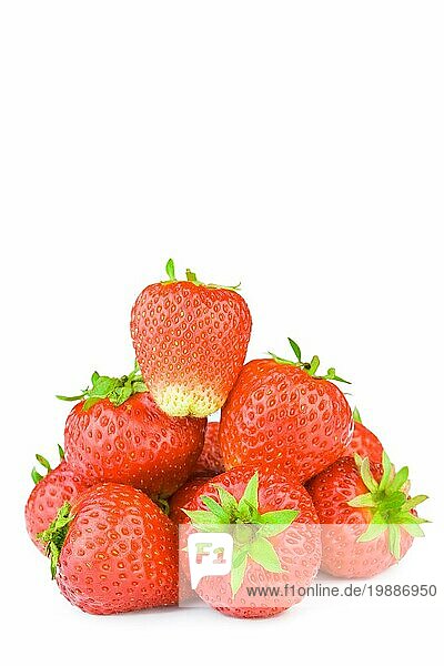 Isolierte Erdbeere