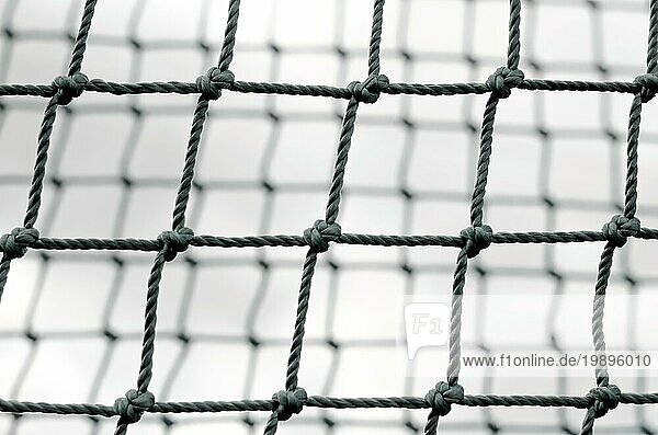 Knoten Seil Mesh closeup Symbolbild schwarz und weiß isoliert Hintergrund Muster close up