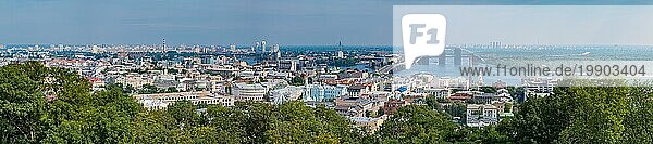 Ein Panorama der Stadt Kiew (Norden)