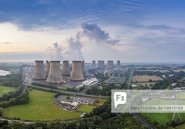 UK  England  Drax  Aerial view of Drax Power Station
