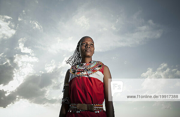 Portrait of a female Kenyan safari guide.
