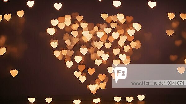 Liebe  Valentinstag Konzepte. Liebe Symbol  Konzept für Valentinstag  Hochzeit etc. Herz Elemente für Liebe Konzept Design. AI generierte Bild  KI generiert