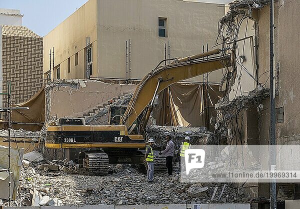 Kleine Baustelle im Stadtviertel Al Fahidi  Dubai  Vereingte Arabische Emirate