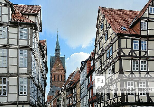 Fachwerkhäuser in der Altstadt von Hannover