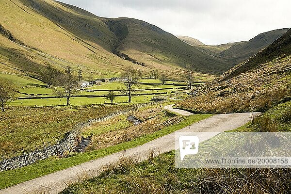 Fusedale valley  Howtown  Lake District national park  Cumbria  England  UK