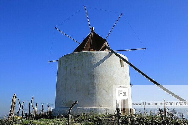 Traditional windmill  Vejer de la Frontera  Cadiz Province  Spain  Europe