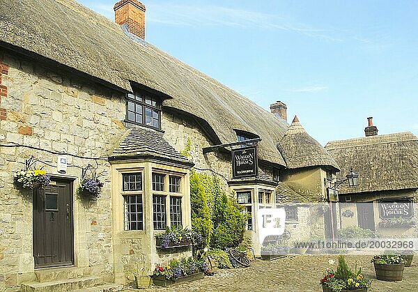 The Waggon and Horses pub  Beckhampton  Wiltshire  England  Vereinigtes Königreich Inspiration für eine Szene in The Pickwick Papers  Charles Dickens