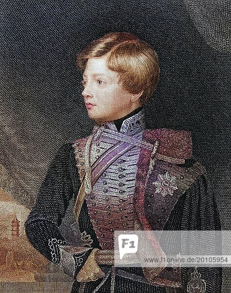 George V 1819 to 1878 King of Hanover and 2nd Duke of Cumberland and Teviotdale Georg Friedrich Alexunder Karl Ernst August  Historical  digitally restored reproduction from a 19th century original  Record date not stated