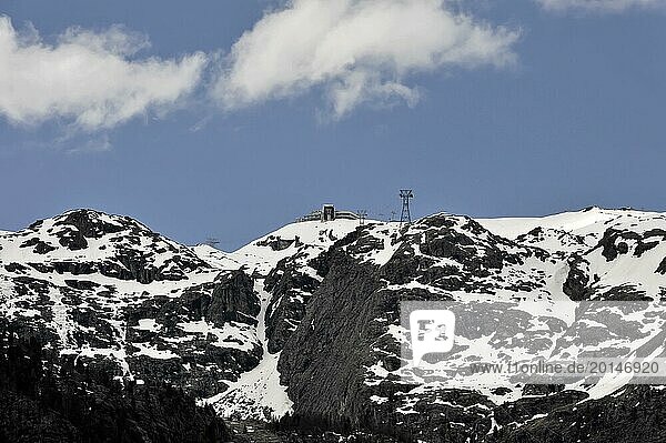 Matterhorn Glacier Paradise cable car  Zermatt  Valais  Swiss Alps  Switzerland  Europe