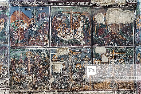 Greek Orthodox Sumela Monastery  Frescoes  Trabzon  Turkey  Asia