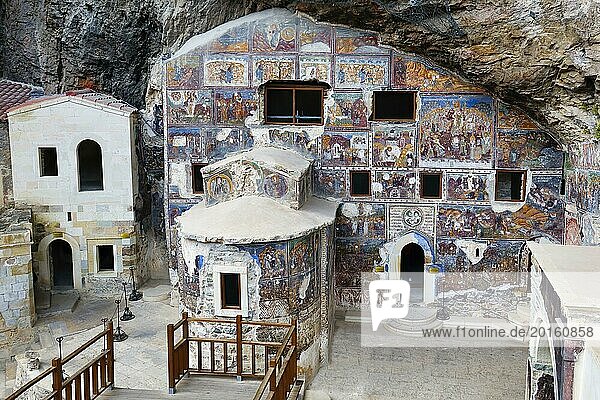Greek Orthodox Sumela Monastery  Frescoes  Trabzon  Turkey  Asia