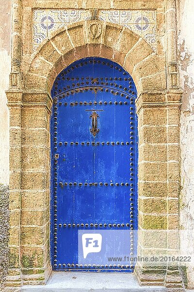 Old front door in Morocco  North Africa