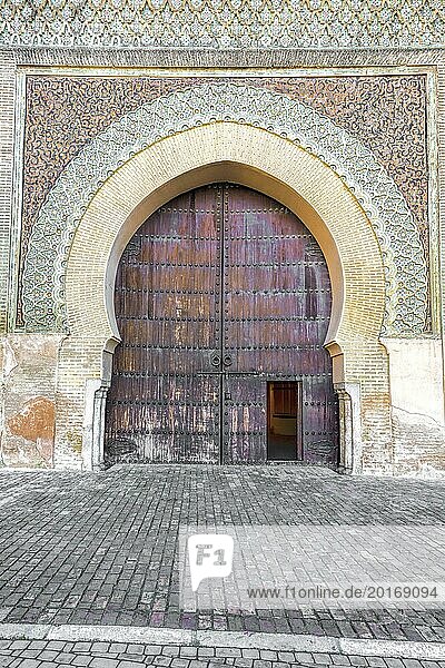 Part of the Bab el-Mansour Gate  Morocco  Africa