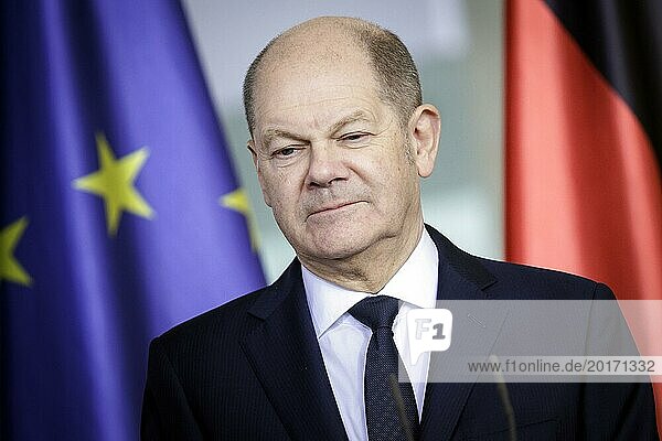 Olaf Scholz  Federal Chancellor  at the handover of the 2024 report by the Commission of Experts for Research and Innovation (EFI) . Berlin  28 February 2024