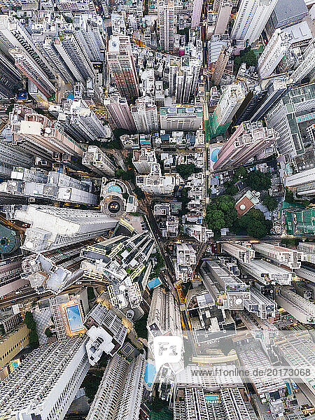 Buildings in Hong Kong city