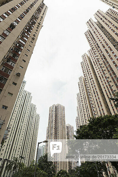 Modern buildings in city of Hong Kong