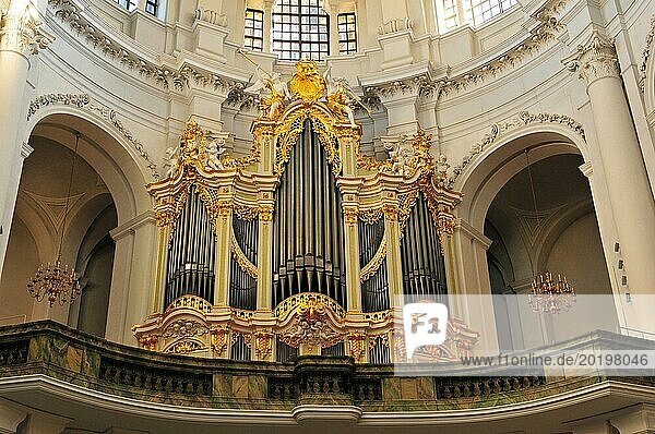 Wunderschöne Silbermann Orgel in der Kathedrale von Dresden  alt  vintage  retro  alt  vintage  retro