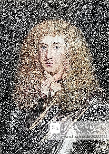 Charles Cotton  1630-1687. Englischer Dichter  Historisch  digital restaurierte Reproduktion von einer Vorlage aus dem 19. Jahrhundert  Record date not stated