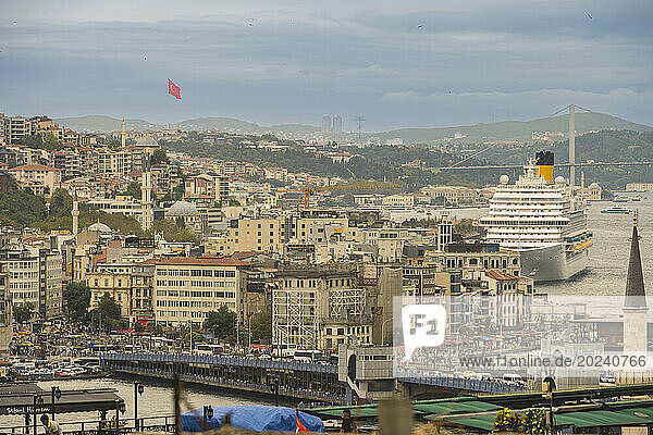 View of Istanbul from Suleymaniye Mosque; Istanbul  Turkey