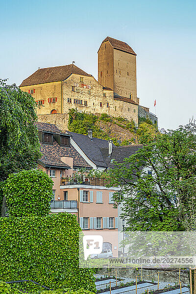 Sargans castle located in St. Gallen  Switzerland