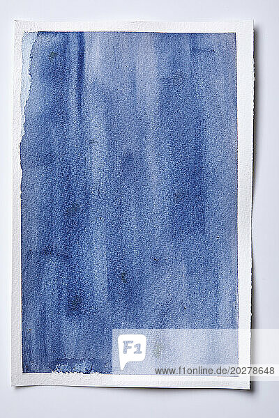 Abstract blue watercolor painting