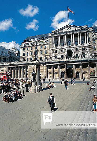 United Kingdom. England. London. City financial centre. Bank of England.