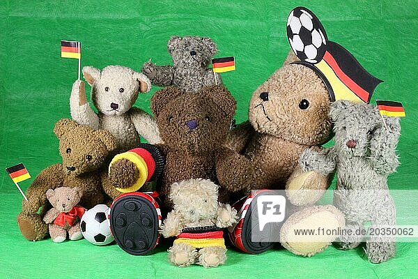 Deutsche Fußball-Fans (Teddybären)