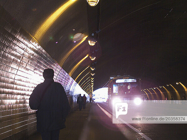 Tunnel Lights and Travellers.