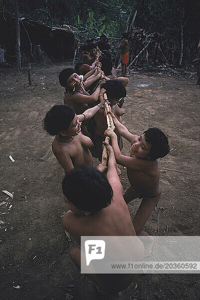 Kids Playing  Amazon  Venezuela