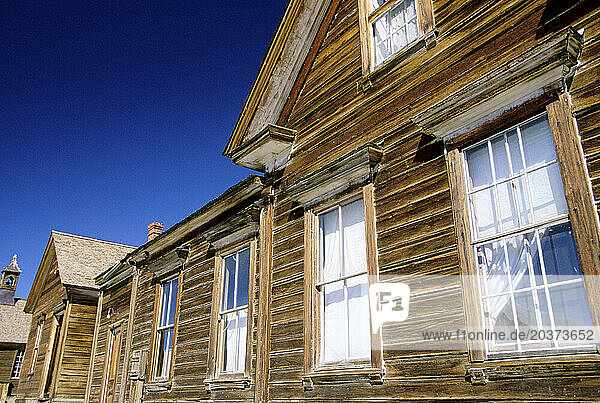 Old houses in the ghost town of Bodie  California.
