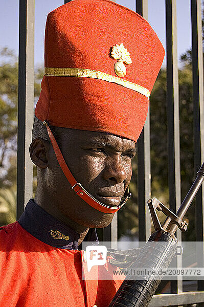 Senegal. Dakar. Local man. Presidential Palace guard.