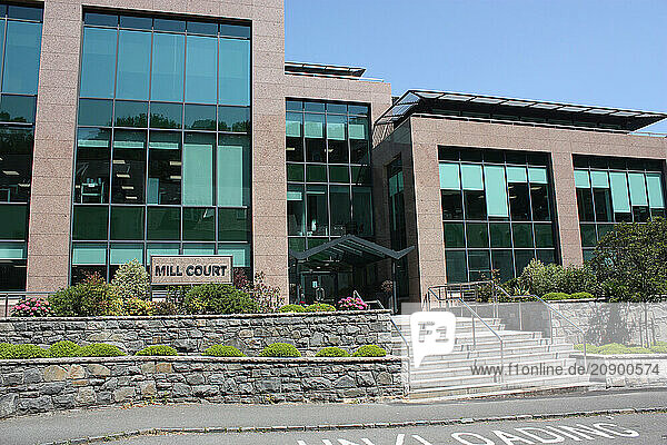 Channel Islands. Guernsey. St Peter Port. Mill Court on La Charroterie.