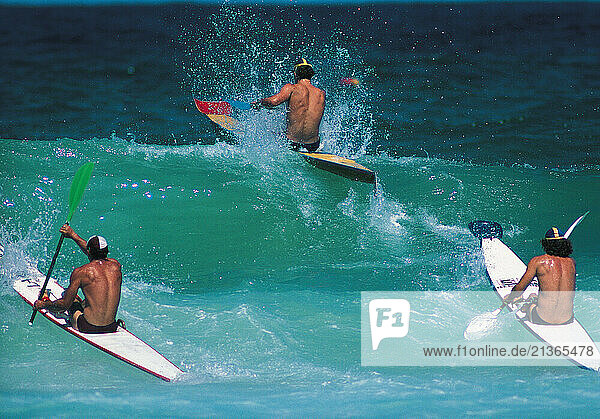 Australia. New South Wales. Sydney. Surf Life Saving Championships. Surf Ski race.