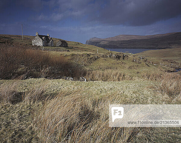 United Kingdom. Scotland. Isle of Skye. Landscape near Dunvegan.