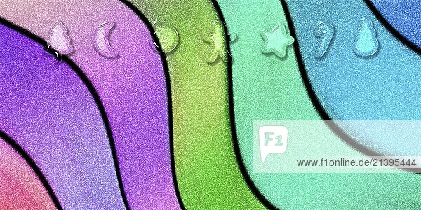 Weihnachten Plätzchen Urlaub Grußkarte  Weihnachten Grußkarte  Neujahr bunte Glitter Hintergrund  3d Cookies Weihnachten Poster