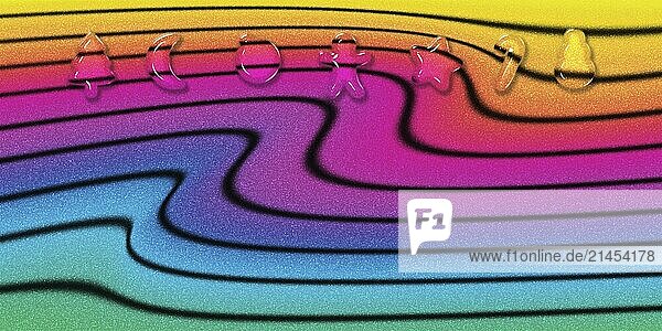 Weihnachten Plätzchen Urlaub Grußkarte  Weihnachten Grußkarte  Neujahr bunte Glitter Hintergrund  3d Cookies Weihnachten Poster