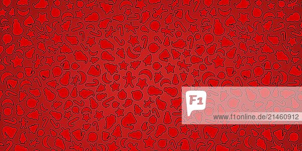 Rot und Schwarz Weihnachten Hintergrund  Weihnachten Ikonen Elemente banner