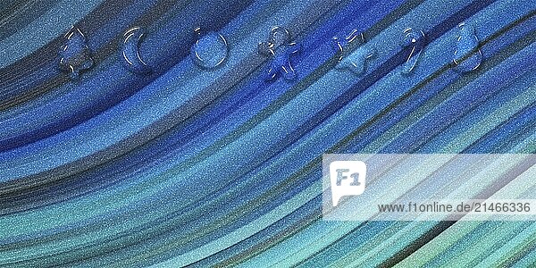 Weihnachten Plätzchen Urlaub Grußkarte  Weihnachten Grußkarte  Neujahr blau glitter Hintergrund  3d Cookies Weihnachten Poster