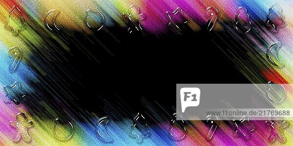 Weihnachten Plätzchen Urlaub Rahmen  Weihnachten Grußkarte  Neujahr bunte Glitter Hintergrund  3d Cookies Weihnachten Poster