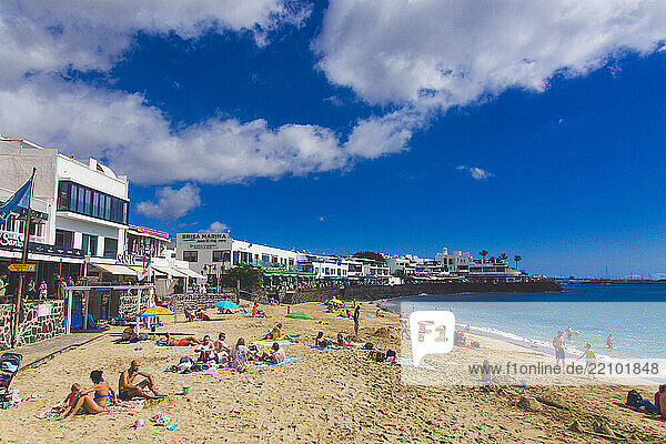 Spain  Canary Islands  Lanzarote. Playa Blanca