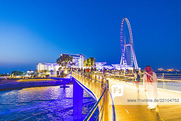 Middle East  United Arab Emirates  Dubai. Dubai Eye  tourist attraction on Bluewaters Island