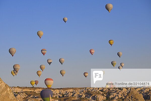 Cappadocia  hot air balloons  G?reme  scenery  Asia  Turkey  T?rkiye  tourism  travel